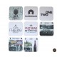 Coaster carton, patrat, 93 mm, print pe o parte