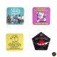 Coaster carton, patrat, 93 mm, print pe o parte