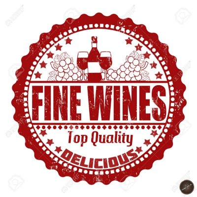 Coaster rotund cu text - Fine wines top quality delicious