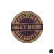 Coaster pluta, rotund, 10 cm, print pe ambele parti